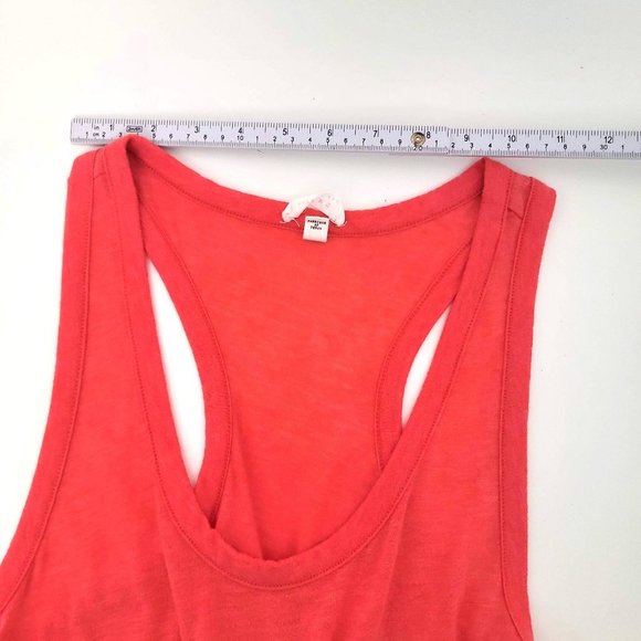 Soft Joie Coral Ruched Bottom Made in Peru Bodycon Tank Dress SZ Medium - Picture 11 of 12